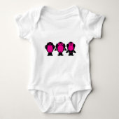 Drie Wise Monkeys Romper (Voorkant)