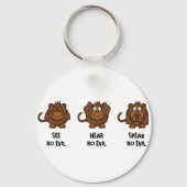 Drie Wise Monkeys Sleutelhanger (Voorkant)
