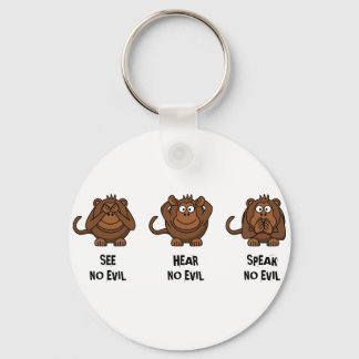 Drie Wise Monkeys Sleutelhanger