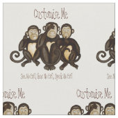 Drie Wise Monkeys Stof (Close Up)