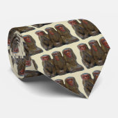 Drie Wise Monkeys Stropdas (Opgerold)