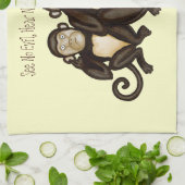 Drie Wise Monkeys Theedoek (Gevouwen)