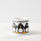 Drie Wise Penguins Design Graphic Espresso Kop (Voorkant)