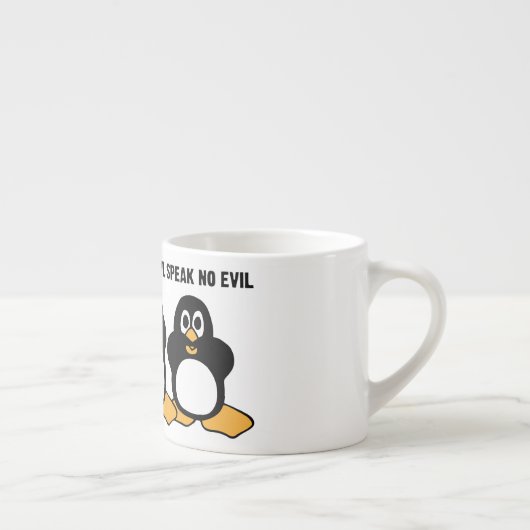 Drie Wise Penguins Design Graphic Espresso Kop (Rechts)