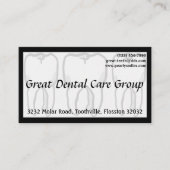 Drie Wise Teeth White Dentist Visitekaartje (Voorkant)