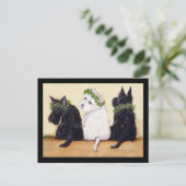 Drie Wise Terriers Briefkaart (Staand voorkant)