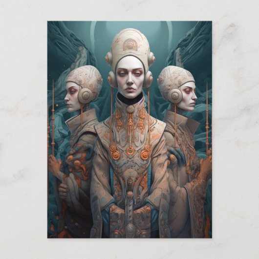 Drie Wise Women Fantasy Science Fiction Briefkaart (Voorkant)