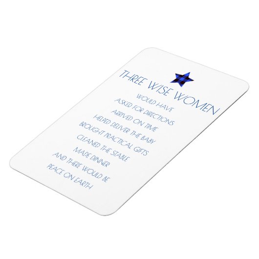 Drie Wise Women Kerstmagneet Magneet (Linkerzijde)