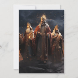 Drie wiseman kerstkaart