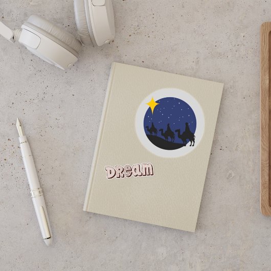 Drie Wisemen Bethlehem Star Classic Ronde Sticker