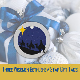 Drie Wisemen Bethlehem Star Gift Label