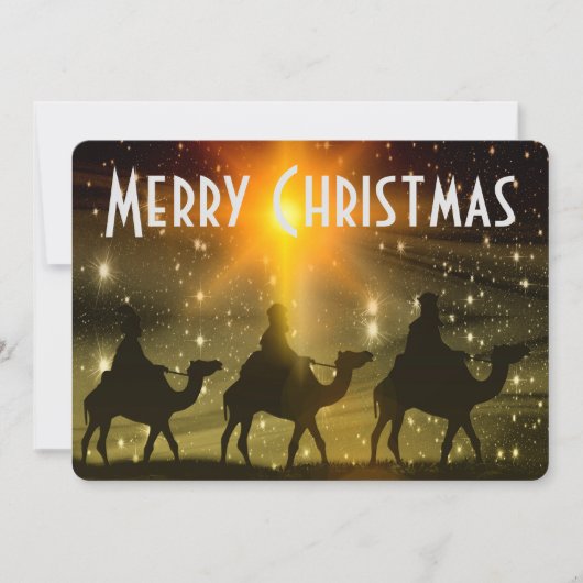 Drie Wisemen Feestdagenkaart (Voorkant)