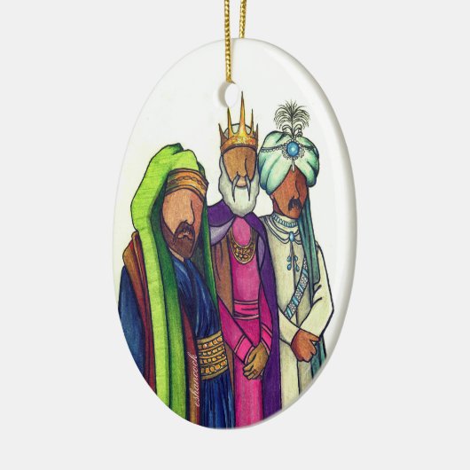 Drie Wisemen Keramisch Ornament (Links)