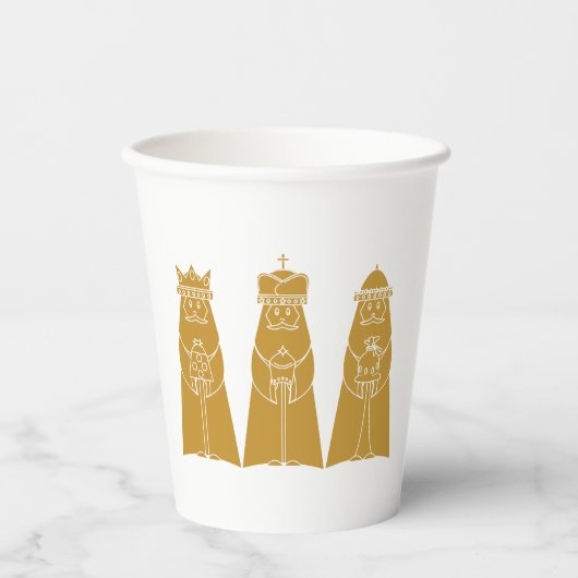 Drie Wisemen Papieren Bekers (Voorkant)