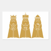 Drie Wisemen Rechthoekige Sticker (Voorkant)