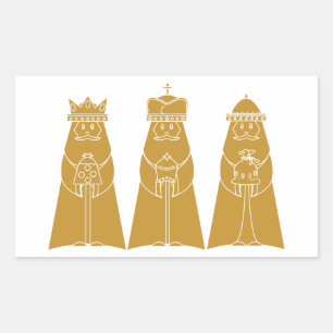 Drie Wisemen Rechthoekige Sticker