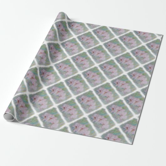 DRIE WIT-ORCHIDS WRAPPINGPAPIER CADEAUPAPIER (Uitgerold)