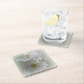 drie witte bloemen kartonnen onderzetters (Insitu)