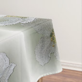 drie witte bloemen tafelkleed (Voorbeeld)