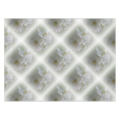 drie witte bloemen tafelkleed (Voorkant (Horizontaal))