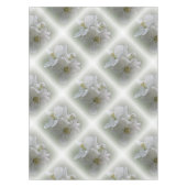 drie witte bloemen tafelkleed (Voorkant)