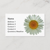 Drie Witte Dagen Modern Floral Visitekaartje (Achterkant)