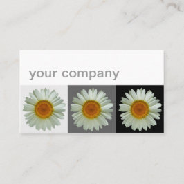 Drie Witte Dagen Modern Floral Visitekaartje