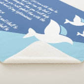 Drie Witte Duiven Christelijk Healing Prayer Shawl Sherpa Deken (3/4)