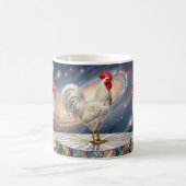 Drie witte hanen. koffiemok (Center)