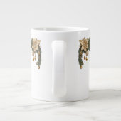 Drie witte kaarsen Kerstmis Grote Koffiekop (Achterkant)