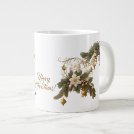 Drie witte kaarsen Kerstmis Grote Koffiekop