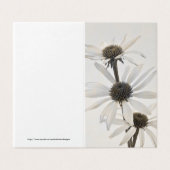 Drie witte kegelbloemen Kaart (Buitenkant ongevouwen)