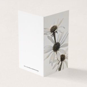 Drie witte kegelbloemen Kaart