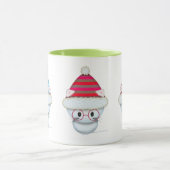 Drie witte Kittens kerst Mok (Midden)