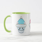 Drie Witte Kittens Kerstmok Mok (Links)