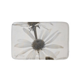 Drie witte kloonbloemen badmat