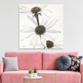 Drie witte kloonbloemen canvas afdruk (Insitu (Woonkamer))