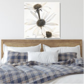 Drie witte kloonbloemen canvas afdruk (Insitu (Slaapkamer))