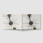 Drie witte kloonbloemen gastenboek (Volledig)