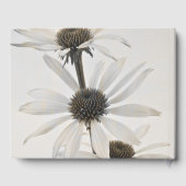 Drie witte kloonbloemen gastenboek (Achterkant)