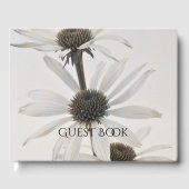 Drie witte kloonbloemen gastenboek (Voorkant)