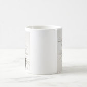 Drie witte kloonbloemen koffiemok (Center)