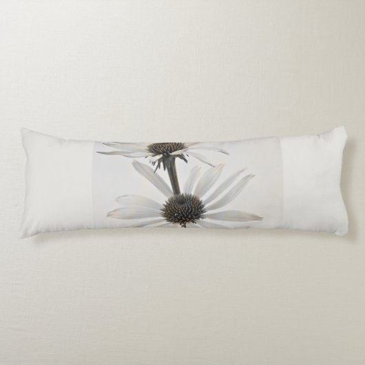 Drie witte kloonbloemen lichaamskussen (Voorkant)
