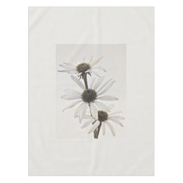 Drie witte kloonbloemen tafelkleed