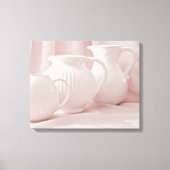 Drie witte pareldoek canvas afdruk (Voorkant)