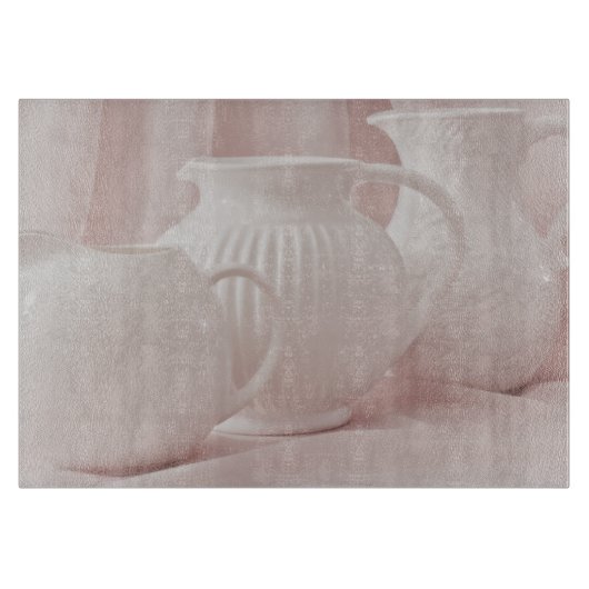 Drie Witte Pitchers snijraad Snijplank (Voorkant)