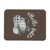 Drie witte pompoenen magneet (Horizontaal)