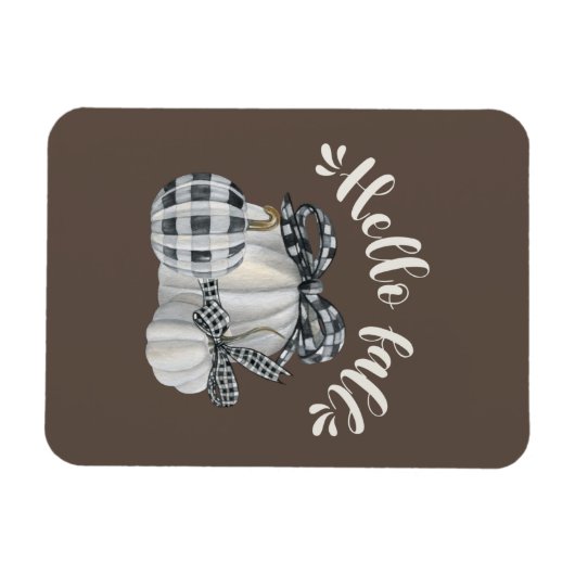 Drie witte pompoenen magneet (Horizontaal)