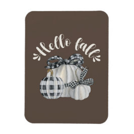 Drie witte pompoenen magneet