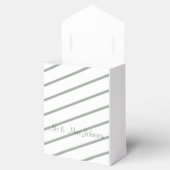 Drie witte rozen/gouden trim bedankdoosjes (Geopend)